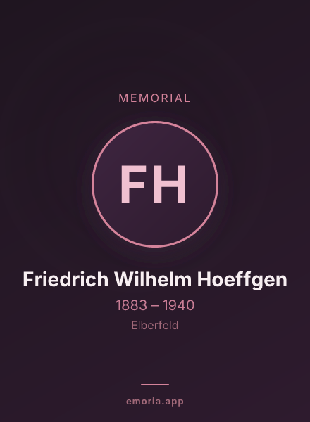 Memorial portrait of Friedrich Wilhelm Hoeffgen