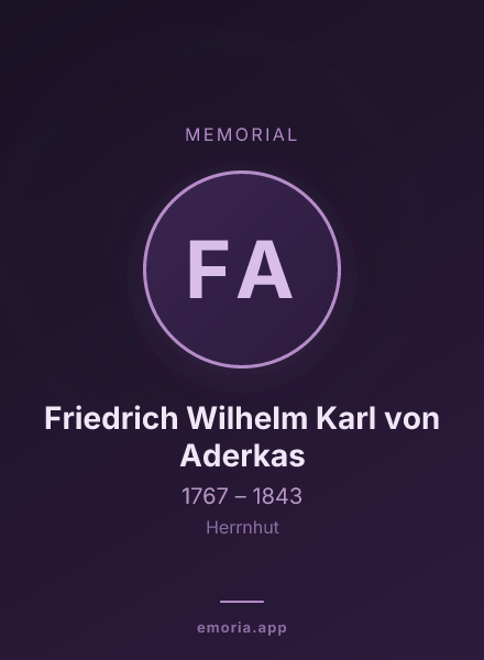 Memorial portrait of Friedrich Wilhelm Karl von Aderkas
