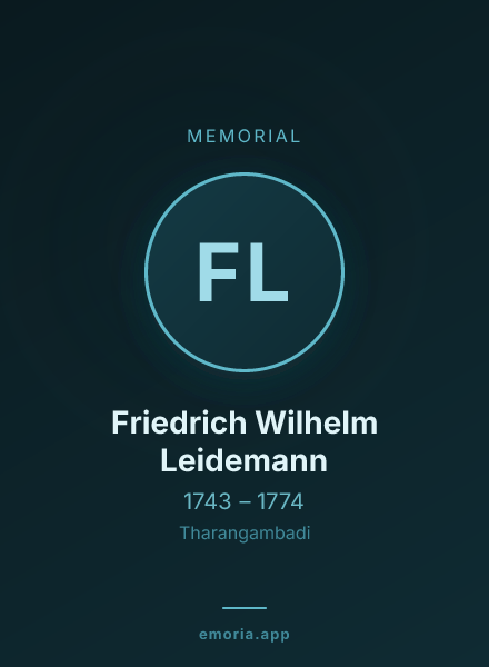 Memorial portrait of Friedrich Wilhelm Leidemann
