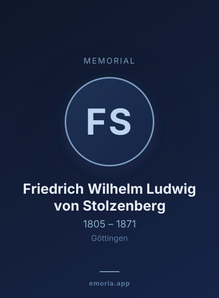 Memorial portrait of Friedrich Wilhelm Ludwig von Stolzenberg