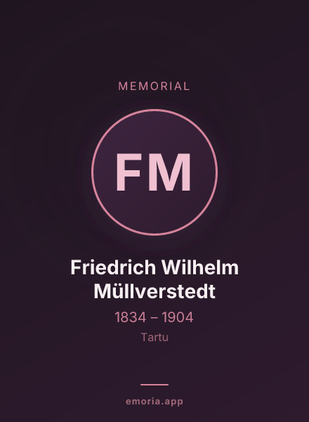Memorial portrait of Friedrich Wilhelm Müllverstedt
