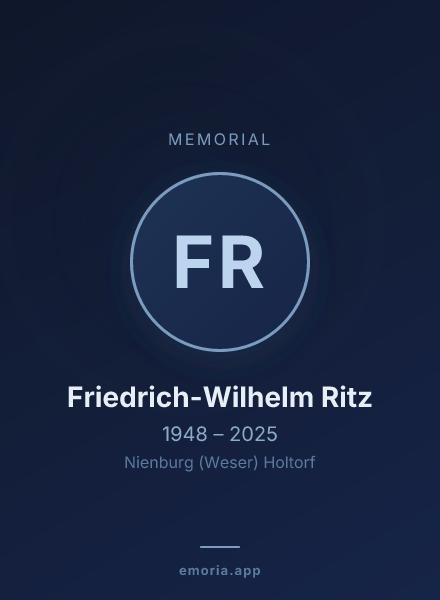 Memorial portrait of Friedrich-Wilhelm Ritz
