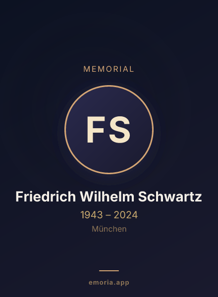 Memorial portrait of Friedrich Wilhelm Schwartz