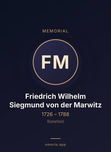Memorial portrait of Friedrich Wilhelm Siegmund von der Marwitz