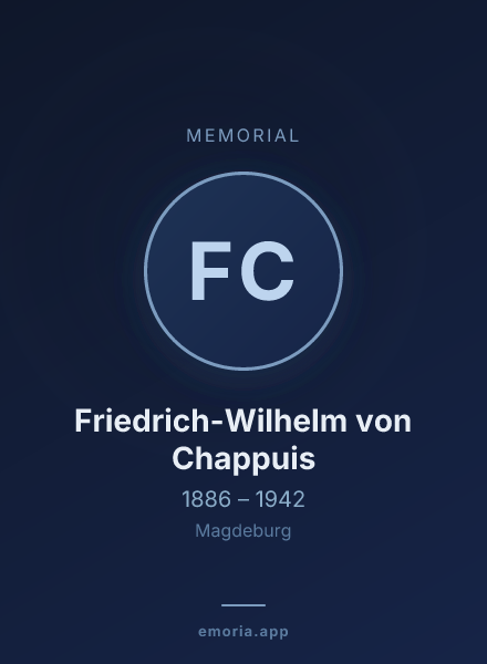 Memorial portrait of Friedrich-Wilhelm von Chappuis