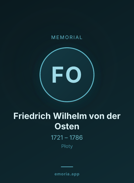 Memorial portrait of Friedrich Wilhelm von der Osten
