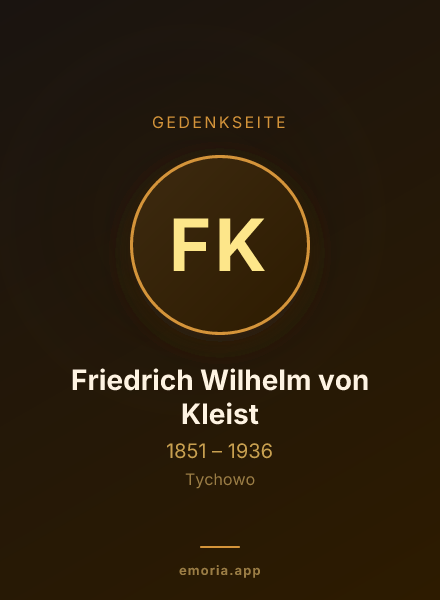 Gedenkportrait von Friedrich Wilhelm von Kleist