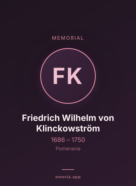 Memorial portrait of Friedrich Wilhelm von Klinckowström
