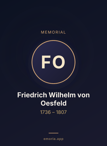 Memorial portrait of Friedrich Wilhelm von Oesfeld
