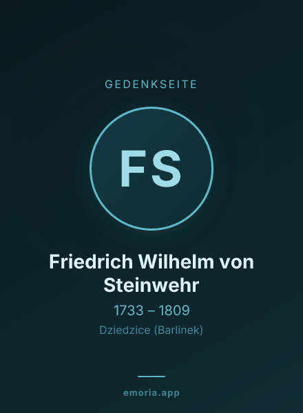Gedenkportrait von Friedrich Wilhelm von Steinwehr