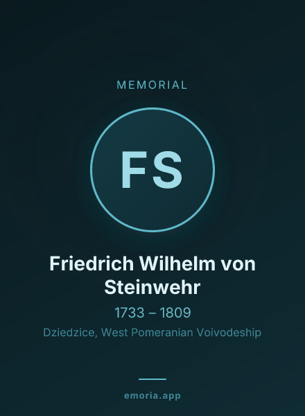 Memorial portrait of Friedrich Wilhelm von Steinwehr