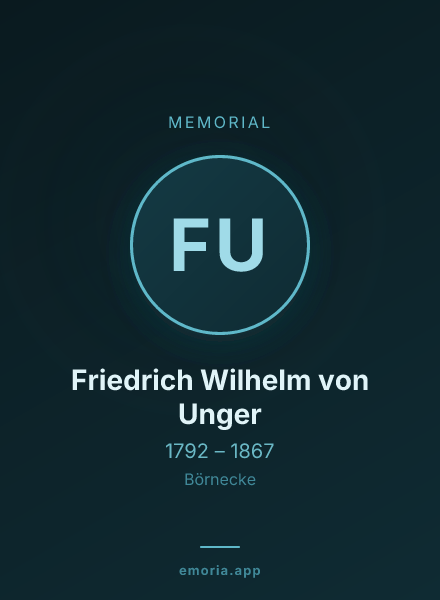 Memorial portrait of Friedrich Wilhelm von Unger