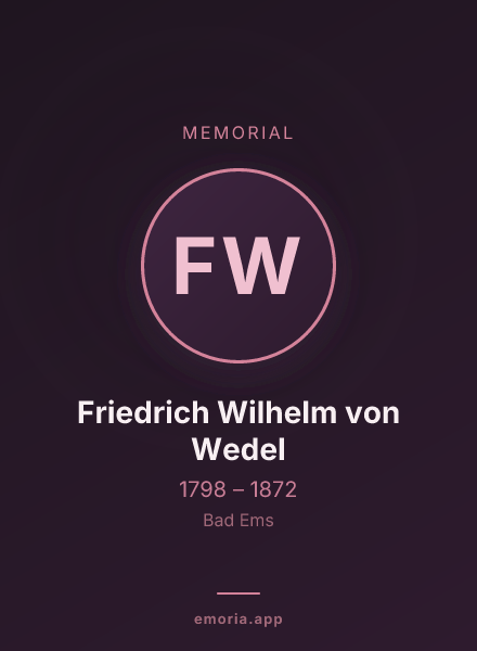 Memorial portrait of Friedrich Wilhelm von Wedel