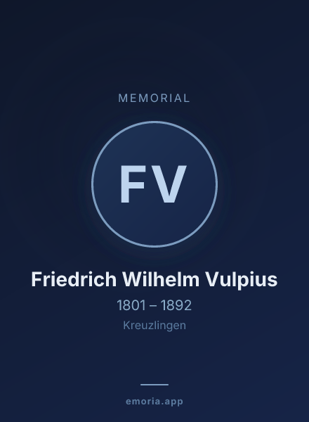 Memorial portrait of Friedrich Wilhelm Vulpius