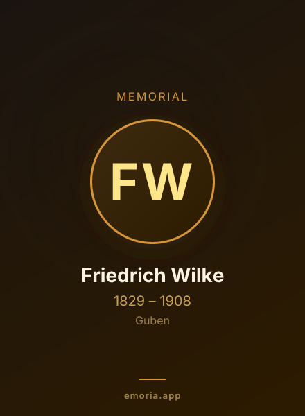 Memorial portrait of Friedrich Wilke