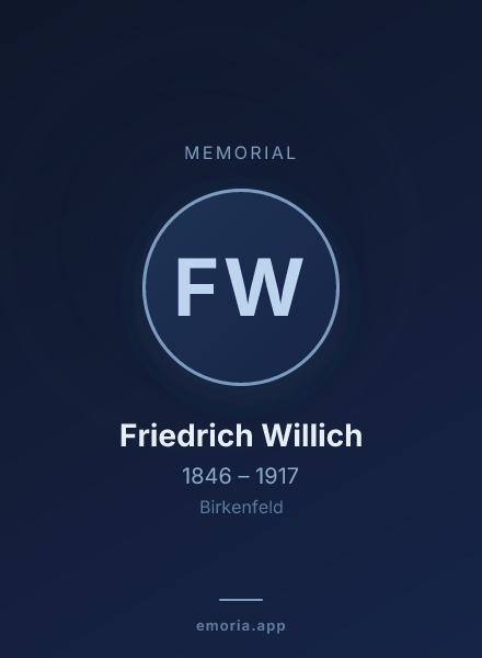 Memorial portrait of Friedrich Willich