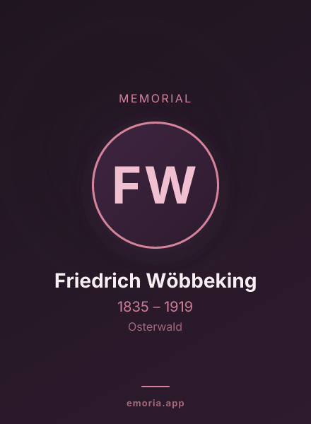 Memorial portrait of Friedrich Wöbbeking