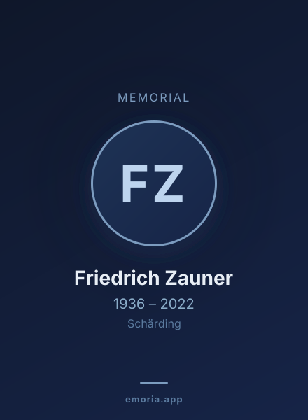 Memorial portrait of Friedrich Zauner