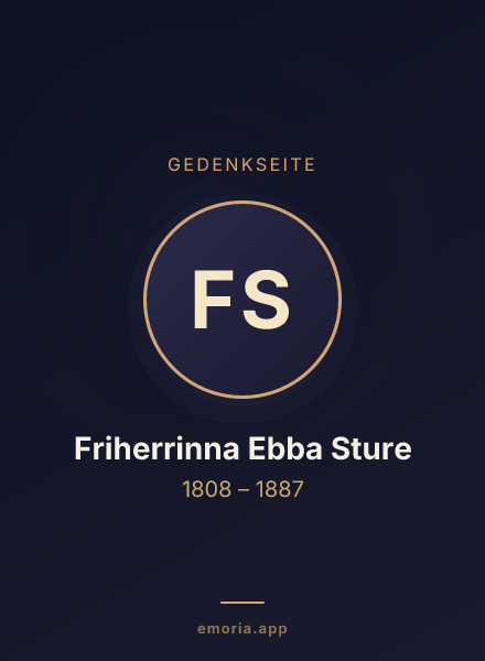 Gedenkportrait von Friherrinna Ebba Sture