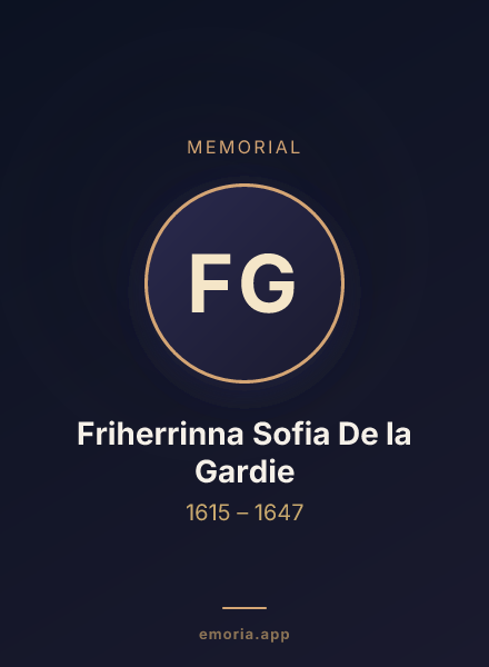 Memorial portrait of Friherrinna Sofia De la Gardie