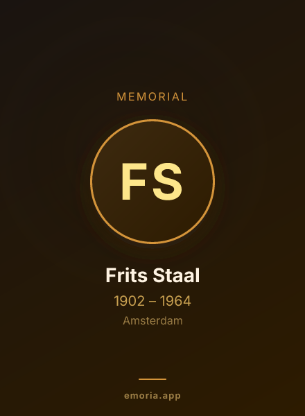 Memorial portrait of Frits Staal