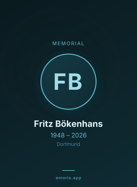 Memorial portrait of Fritz Bökenhans