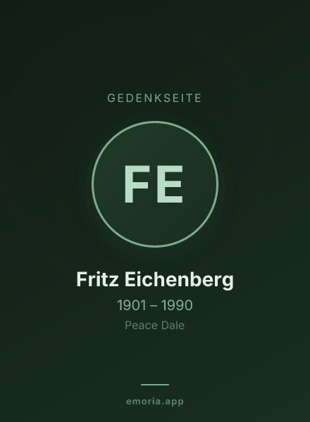 Gedenkportrait von Fritz Eichenberg