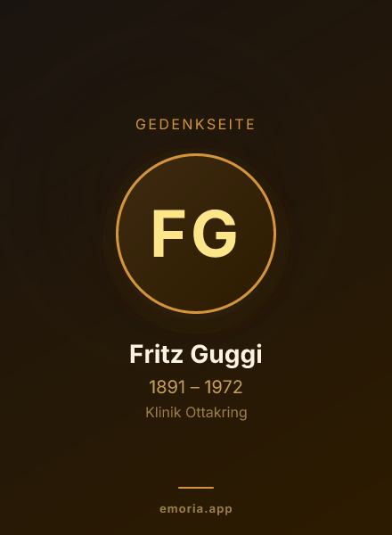 Gedenkportrait von Fritz Guggi