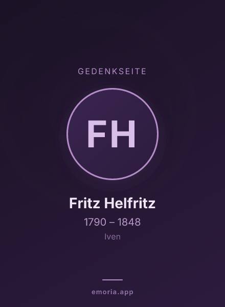 Gedenkportrait von Fritz Helfritz