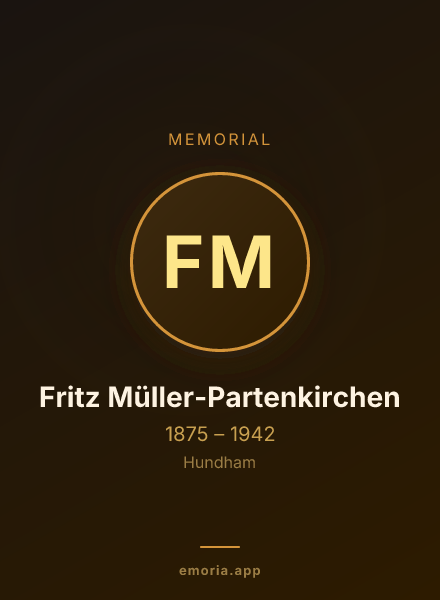 Memorial portrait of Fritz Müller-Partenkirchen