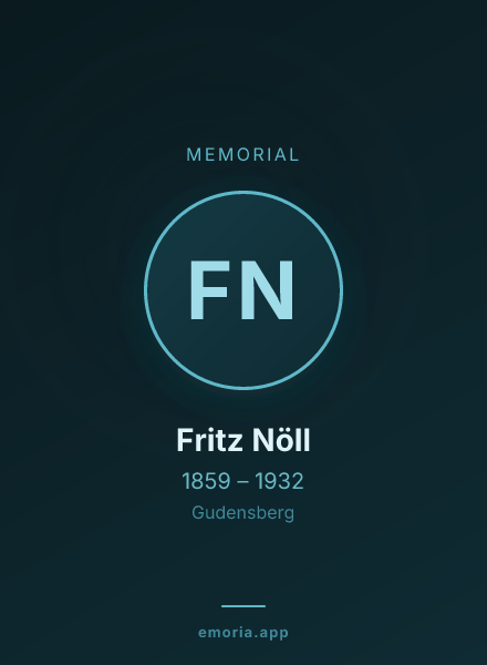 Memorial portrait of Fritz Nöll