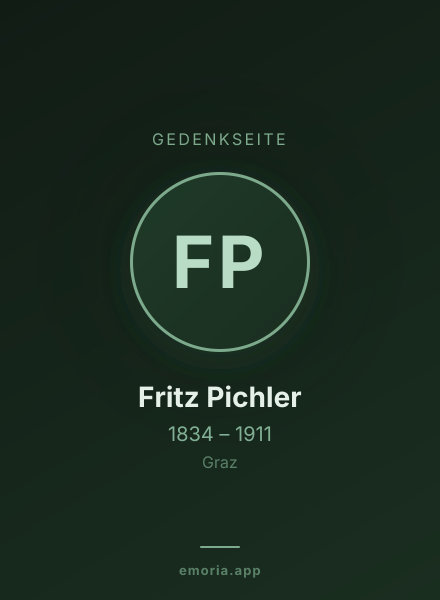 Gedenkportrait von Fritz Pichler