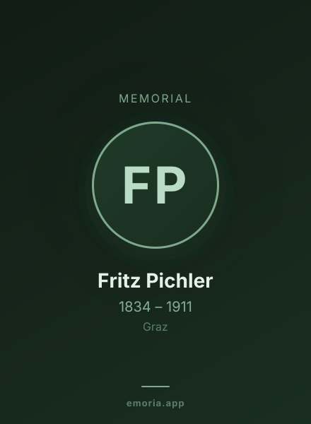 Memorial portrait of Fritz Pichler