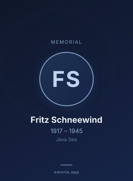 Memorial portrait of Fritz Schneewind