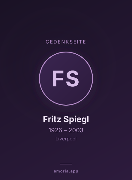 Gedenkportrait von Fritz Spiegl