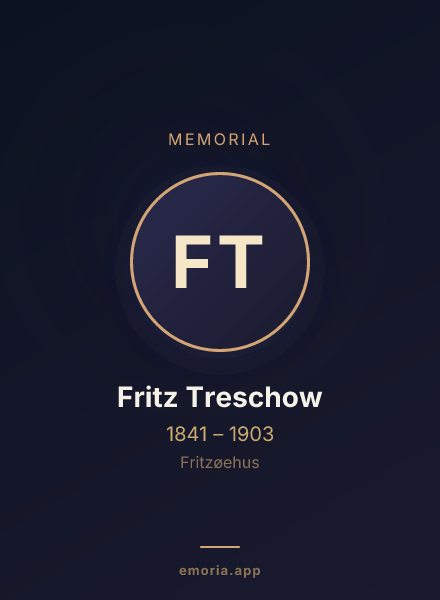 Memorial portrait of Fritz Treschow