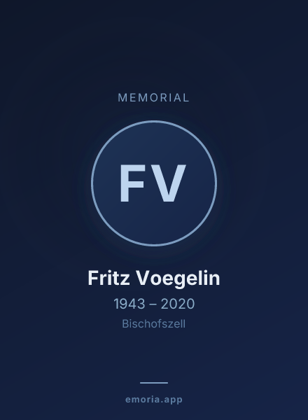 Memorial portrait of Fritz Voegelin