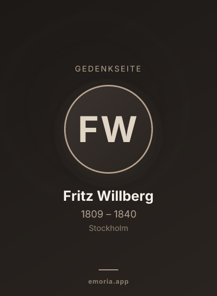Gedenkportrait von Fritz Willberg