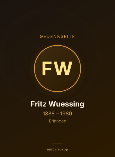 Gedenkportrait von Fritz Wuessing