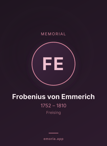 Memorial portrait of Frobenius von Emmerich