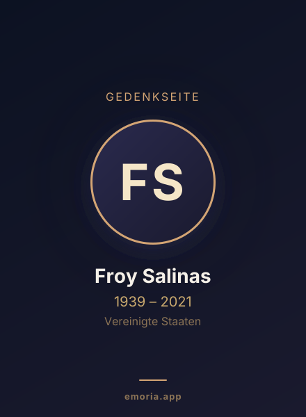 Gedenkportrait von Froy Salinas