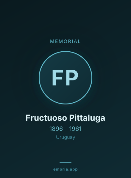 Memorial portrait of Fructuoso Pittaluga