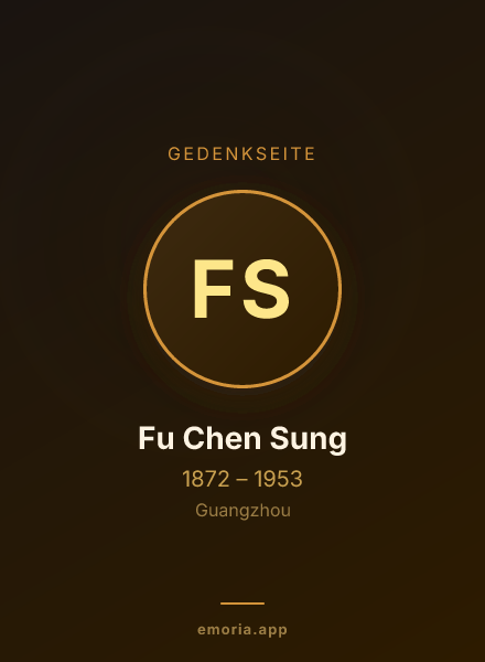 Gedenkportrait von Fu Chen Sung