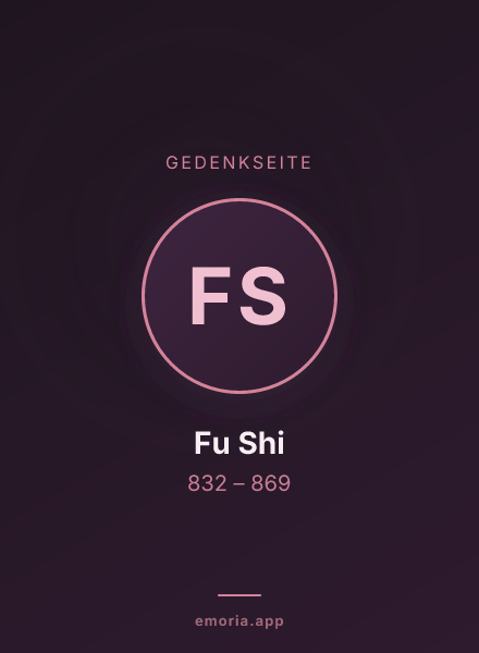 Gedenkportrait von Fu Shi