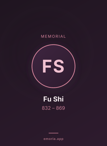 Memorial portrait of Fu Shi