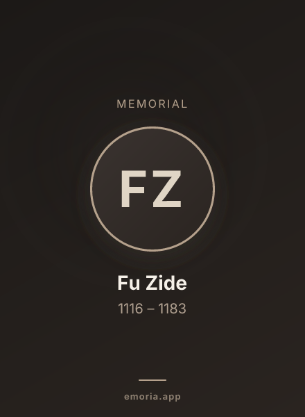 Memorial portrait of Fu Zide