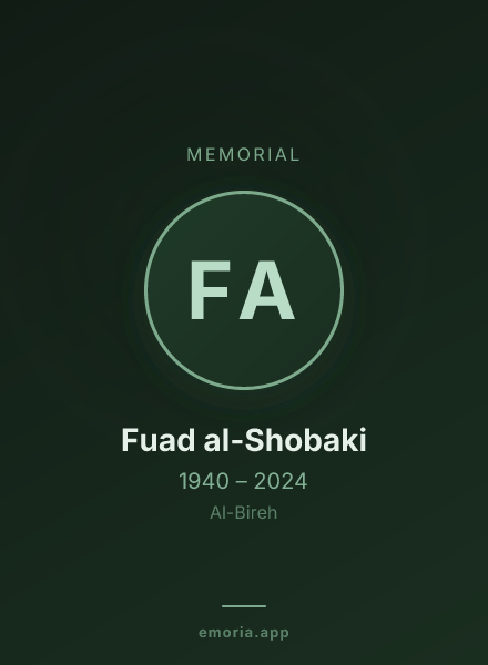 Memorial portrait of Fuad al-Shobaki