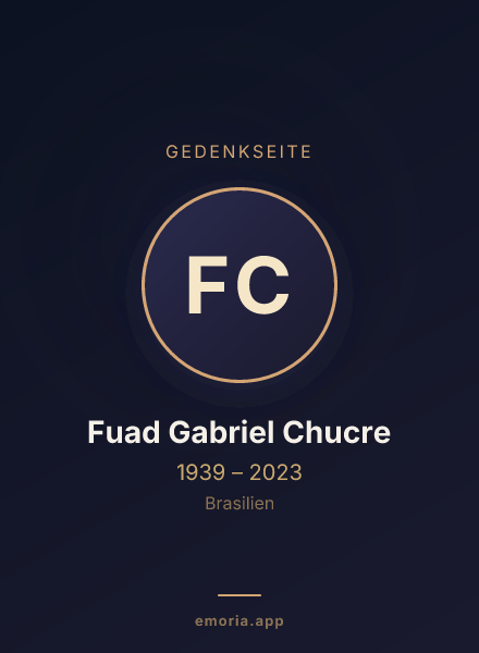 Gedenkportrait von Fuad Gabriel Chucre