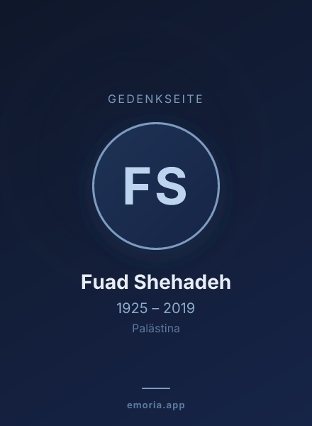 Gedenkportrait von Fuad Shehadeh