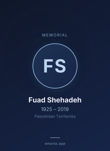 Memorial portrait of Fuad Shehadeh